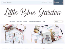 Tablet Screenshot of littlebluegarden.com